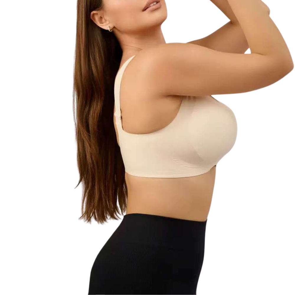 Elegant Deep V Bra – Natural Lift & Bust Shaping