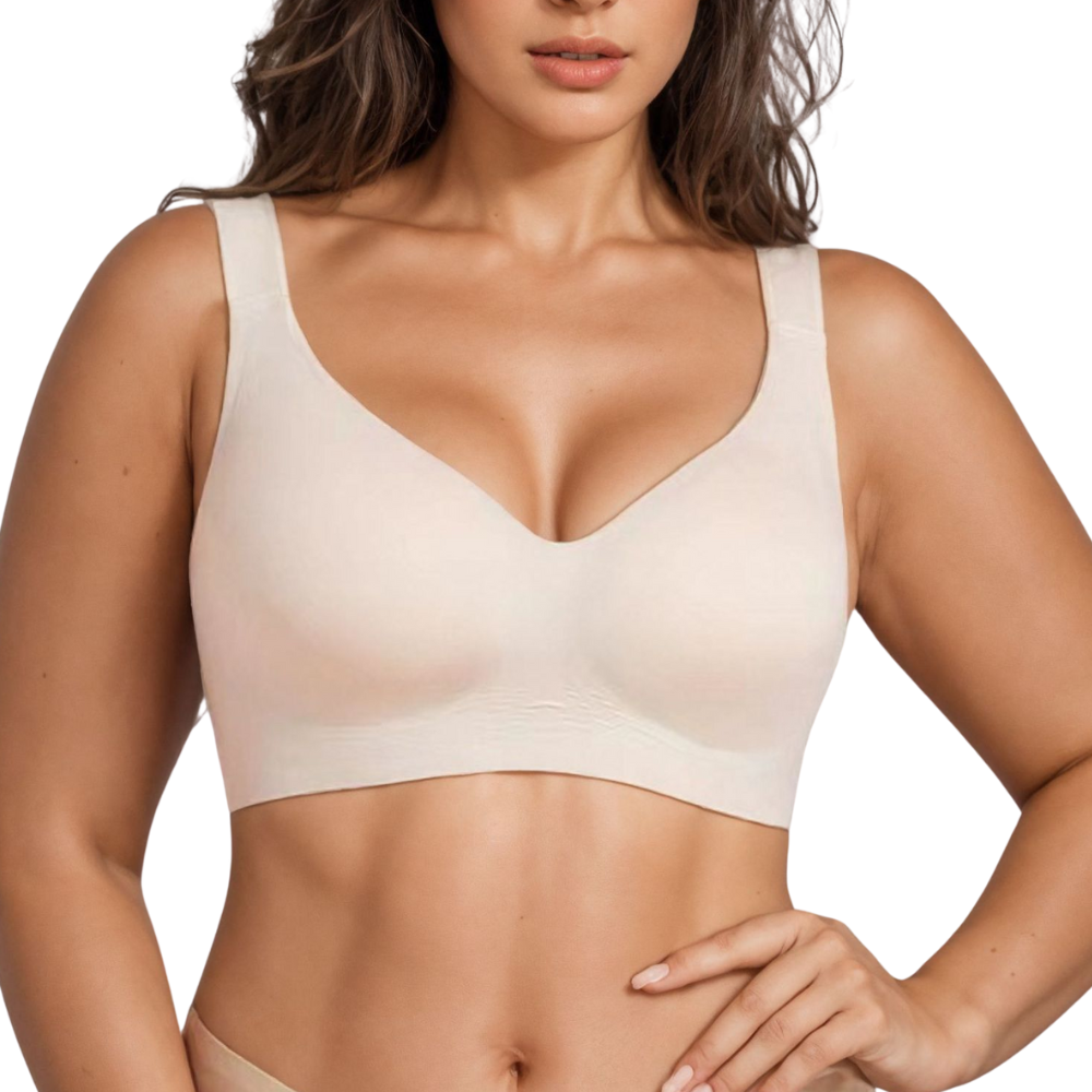 Elegant Deep V Bra – Natural Lift & Bust Shaping
