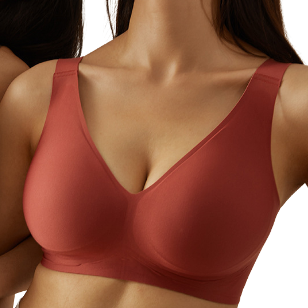 Elegant Deep V Bra – Natural Lift & Bust Shaping
