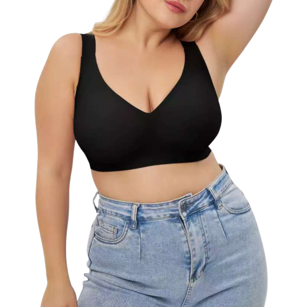 Elegant Deep V Bra – Natural Lift & Bust Shaping